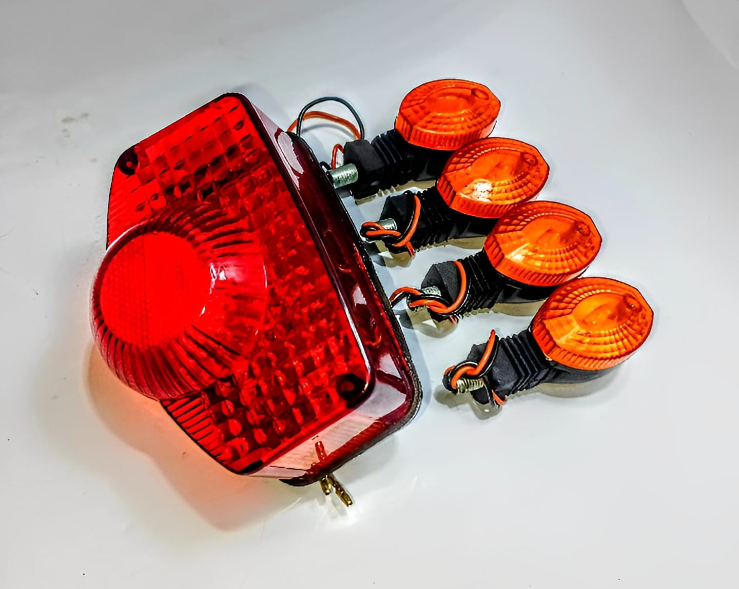 Mini Motorcycle Indicator with Backlight - Suitable for 70cc/125cc Bikes, Compact Design, Fancy Packaging.