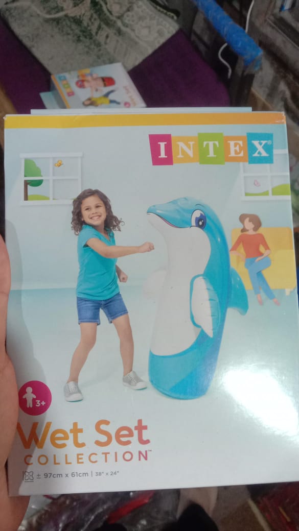 Intex Animal Punching Bag Toy For Kids 3D Bop Bag Boxers Punching Bag Toy Gift Kids Fun ( Random Animal ) - Image 11