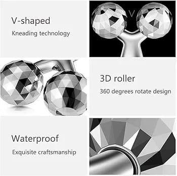 3D Face Massager Roller – 360° Rotation Handheld Y-Shape Plastic Tool for Face Lifting, Anti-Wrinkle, Skin Firming, and Full Body Relaxation | NM-091 ( Random Color ) - Image 4