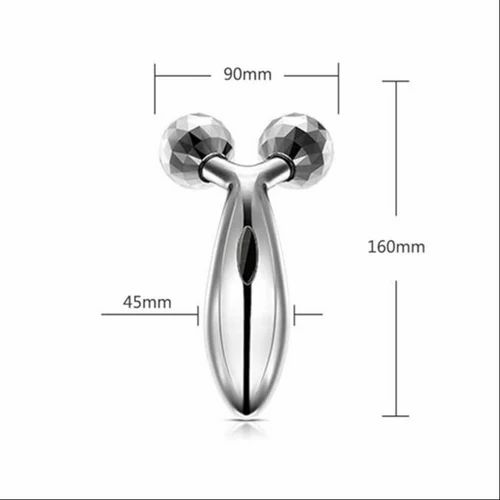 3D Face Massager Roller – 360° Rotation Handheld Y-Shape Plastic Tool for Face Lifting, Anti-Wrinkle, Skin Firming, and Full Body Relaxation | NM-091 ( Random Color ) - Image 6