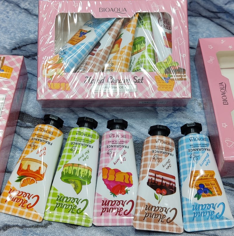 Pack Of 05 - Bio Aqua Hand Cream Set | Best Quality Hand Cream Set | Cream For Skin - Image 2
