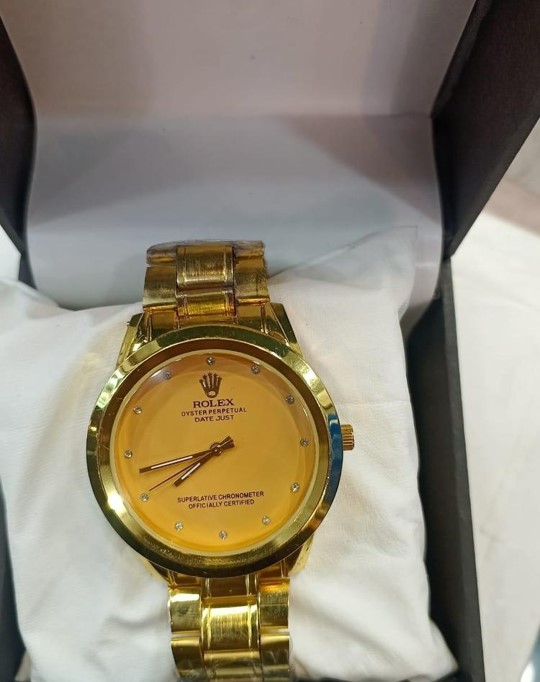 Rolex Men's Formal Quartz Wrist Watch with Stainless Steel Strap – 40mm Round Case ( Without Box ) - Image 5