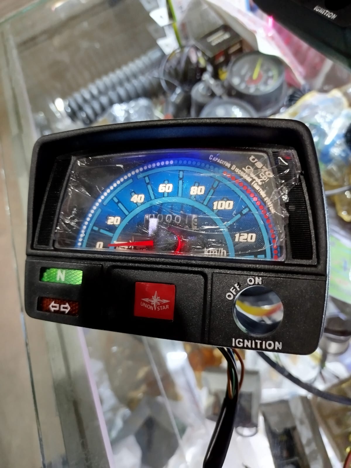 Union star motorcycle Speedo meter with led lights for CD70 Motorcycle & For all 70 cc Bike - Image 4
