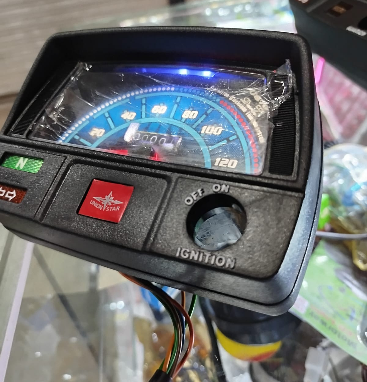 Union star motorcycle Speedo meter with led lights for CD70 Motorcycle & For all 70 cc Bike - Image 5