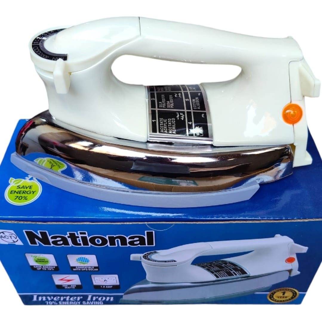 National Electric Inverter Dry Iron 400 Watts UPS/Solar Working | Metal Iron | Best Quality Iron - Image 2