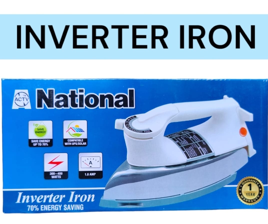 National Electric Inverter Dry Iron 400 Watts UPS/Solar Working | Metal Iron | Best Quality Iron - Image 5