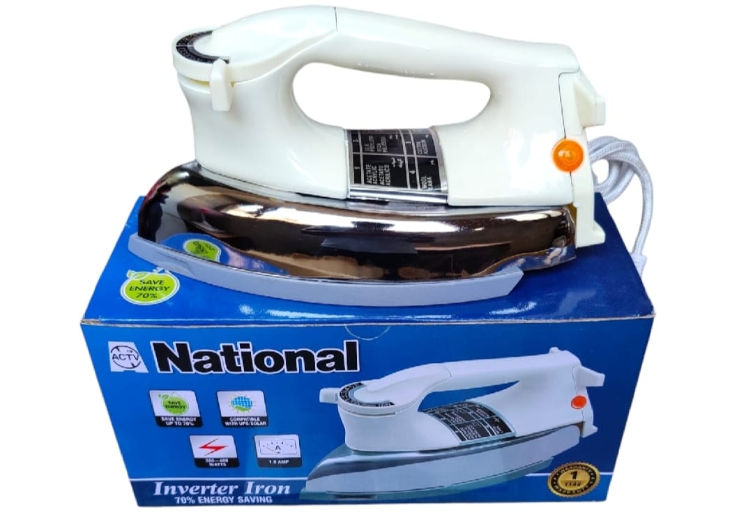 National Electric Inverter Dry Iron 400 Watts UPS/Solar Working | Metal Iron | Best Quality Iron - Image 3