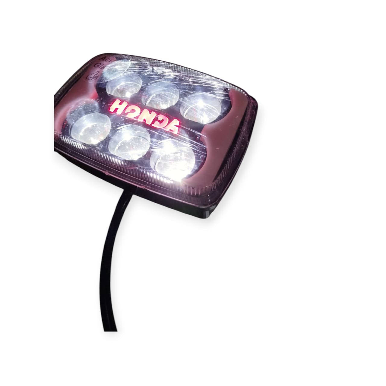 12 Volt LED Headlight Panel with Glowing Monogram & Indicators for Motorcycle - Best Quality LED Headlight Panel with Glowing Monogram - 125 & CD 70 Headlight - With Box - Image 5