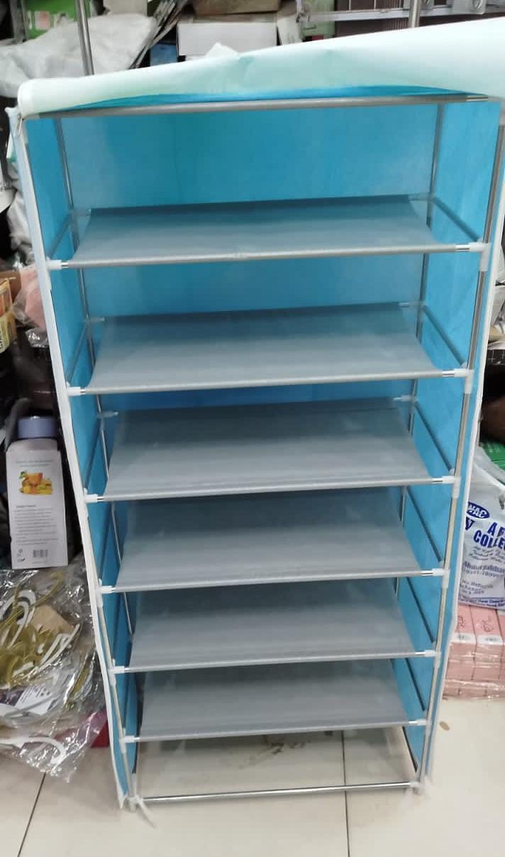 8 Layer Portable Dustproof Shoe Rack Shoe Rack Storage Closet Household Shoe Storage Rack Storage Cabinet (Random Color) - Image 9