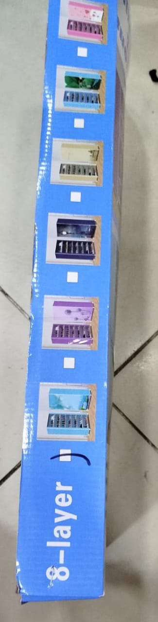8 Layer Portable Dustproof Shoe Rack Shoe Rack Storage Closet Household Shoe Storage Rack Storage Cabinet (Random Color) - Image 12