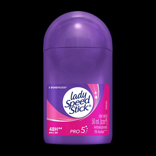 Pack Of 01 - Purple 5 in 1 Pro Lady Speed Stick Invisible Dry Power Antiperspirant Deodorant Roll-On, Fresh Fusion - 50ml - Image 3