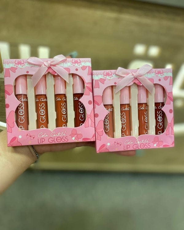 4-Piece Color Castle Bow Lip Gloss Set – Cute Bow Design, Vibrant Shades, Smooth & Glossy Finish - Image 3