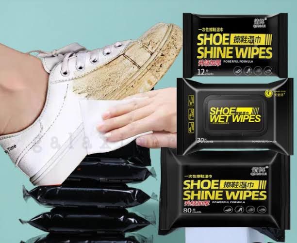 Disposable Shoe Cleaning Wipes | Quick Shine Clean Wet Wipes (80 Wipes In 1 Packet) | Instant Shoe Care | Easy, Mess-Free Cleaning - Image 2