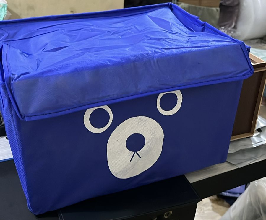 Panda Box - Storage Box - Cartoon Storage Box - Multipurpose Foldable Cube Storage Bin for Kids | Adorable Panda / Animal Design | Toys, Clothes & Books Organizer (Random Color) - Image 2