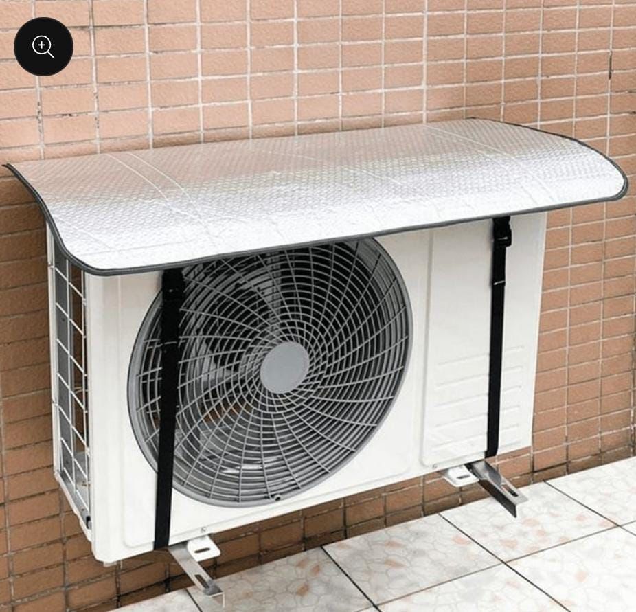 Ac Outdoor Unit Protector Heat Insulation Sunlight Shade Protector from Dust With Adjustable Buckle Rain Cover Air Conditioner Cover 34*16 - Image 3