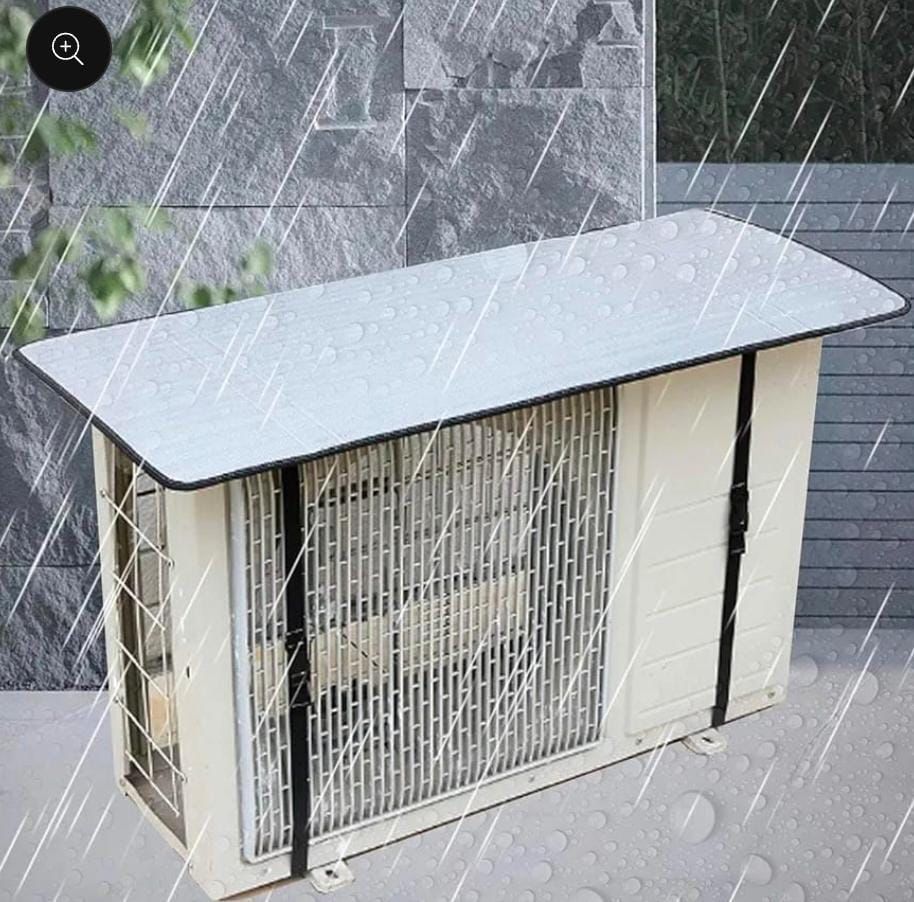 Ac Outdoor Unit Protector Heat Insulation Sunlight Shade Protector from Dust With Adjustable Buckle Rain Cover Air Conditioner Cover 34*16 - Image 4