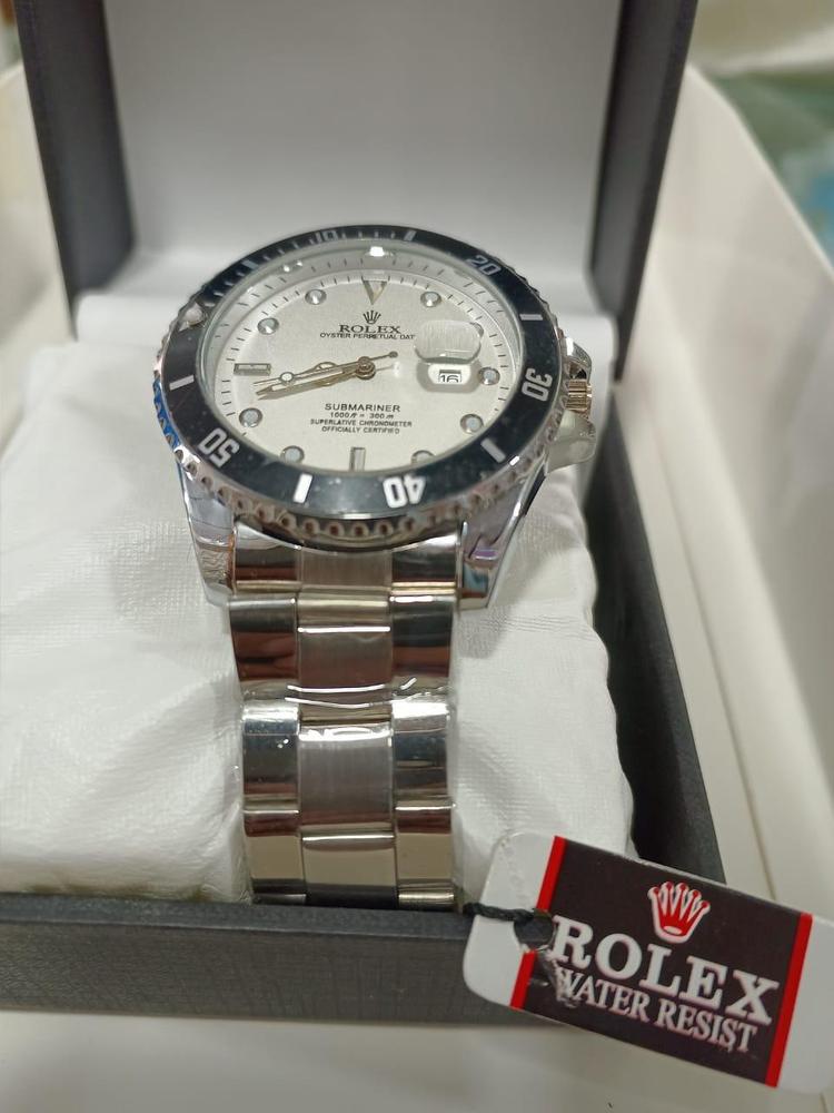 Rolex Men's Formal Quartz Wrist Watch with Stainless Steel Strap ( With Random Box ) - Image 5