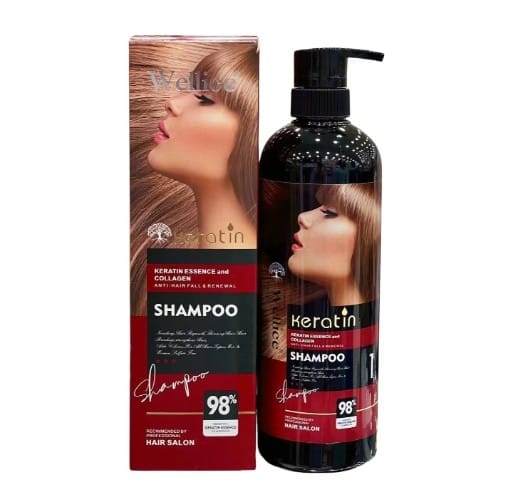 Wellice Hair Salon Keratin Essence and Collagen Shampoo - 800g - Image 5
