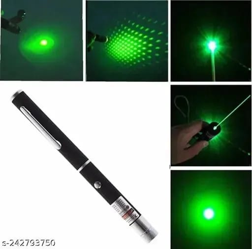 Green Multipurpose Laser Pointer Pen with Adjustable Antenna Cap for Pattern Projection and Presentations - Green Beam Light - Image 4