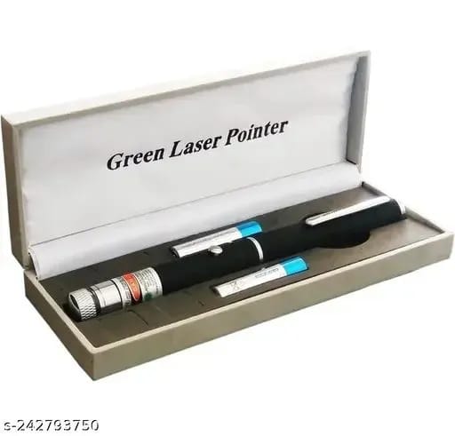 Green Multipurpose Laser Pointer Pen with Adjustable Antenna Cap for Pattern Projection and Presentations - Green Beam Light - Image 6