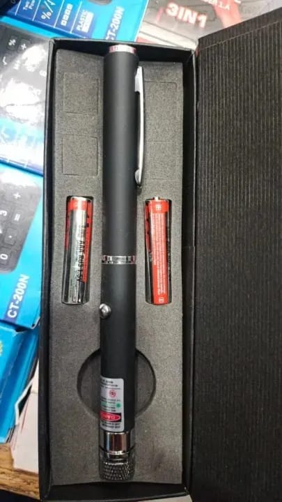 Green Multipurpose Laser Pointer Pen with Adjustable Antenna Cap for Pattern Projection and Presentations - Green Beam Light - Image 7