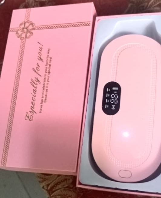 Heating Pad women Period Pain Cramp Relief Belt -Portable Menstrual Heating Pad, Heated Belly Belt for Menstrual Cramp Relief with 3 Heat Levels and 4 Modes, Electric Belt Massage for Women and Girls - Electric Massager Machine for Women - Image 2