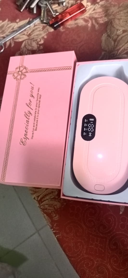 Heating Pad women Period Pain Cramp Relief Belt -Portable Menstrual Heating Pad, Heated Belly Belt for Menstrual Cramp Relief with 3 Heat Levels and 4 Modes, Electric Belt Massage for Women and Girls - Electric Massager Machine for Women - Image 3