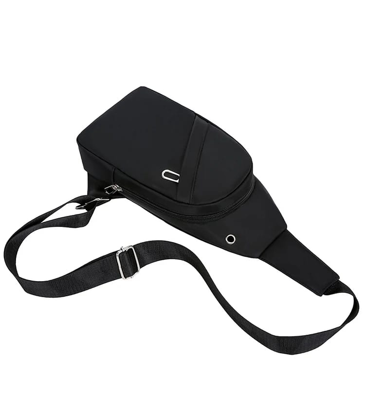 Minimalist Black Crossbody Sling Bag - Lightweight & Stylish Travel Chest Pack for Men & Women - Image 11