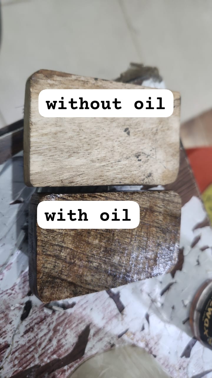 Wood Wax Oil for Furniture - Natural Finish & Deep Wood Nourishment With Bursh 100gm - Image 2