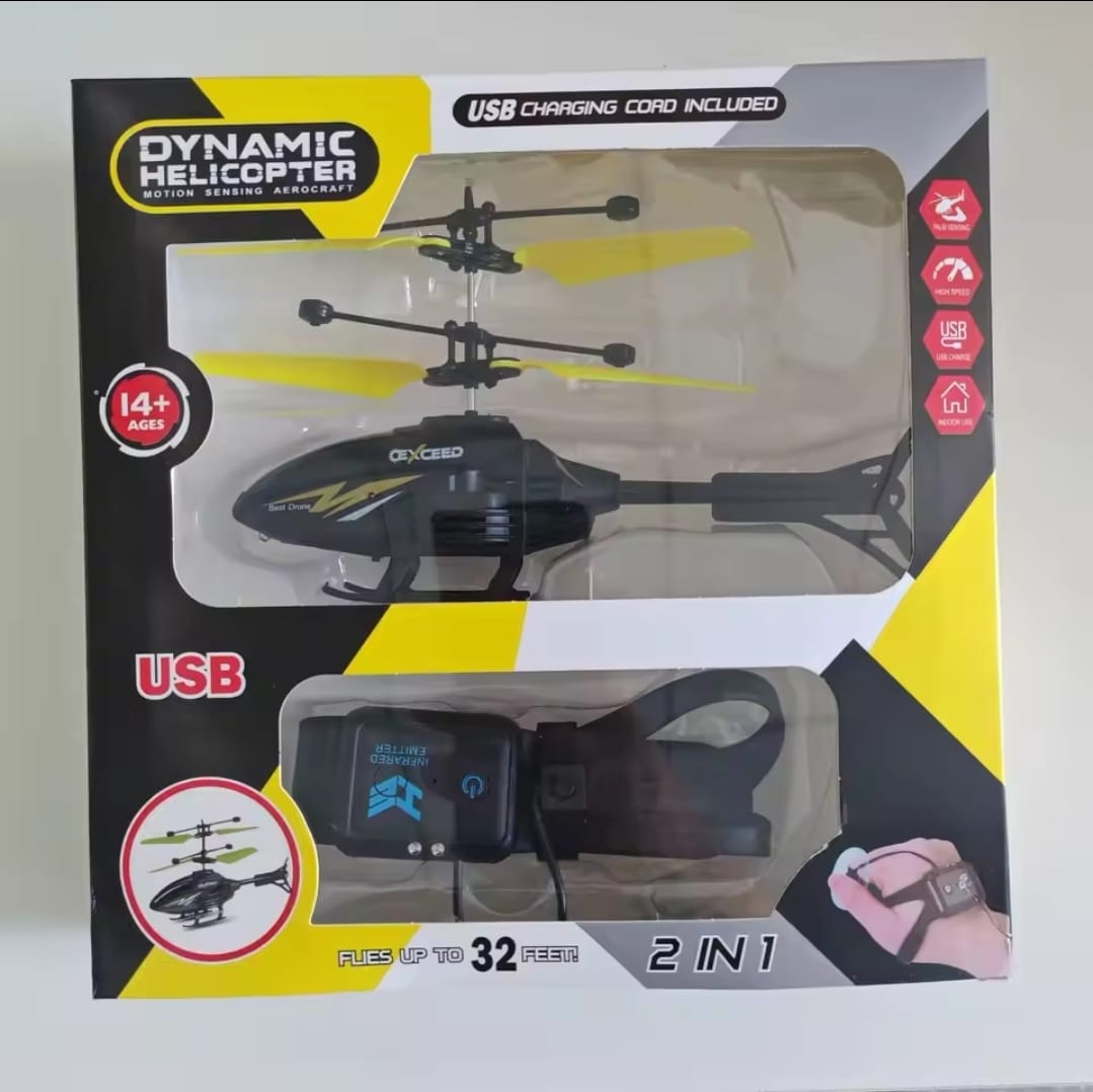 New Remote Control Aircraft Sensing Watch Watch Remote Control Aircraft Children'S Toy Helicopter Suitable For Beginners - Image 3