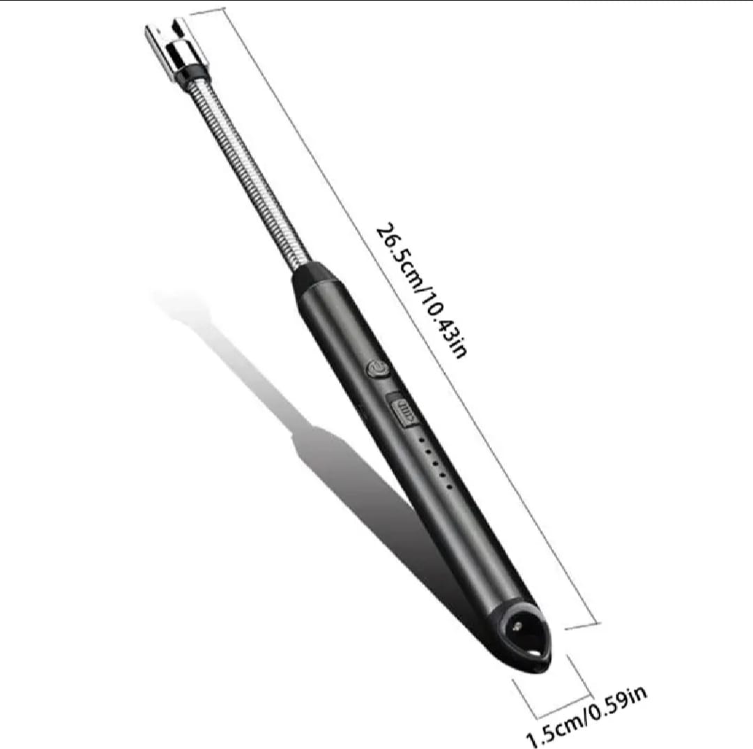360° Outdoor Kitchen Lighter - USB Rechargeable Plasma Arc Lighter with Safety Lock & Flexible Elbow for Candles, BBQ & Stoves (Random Color) - Image 4