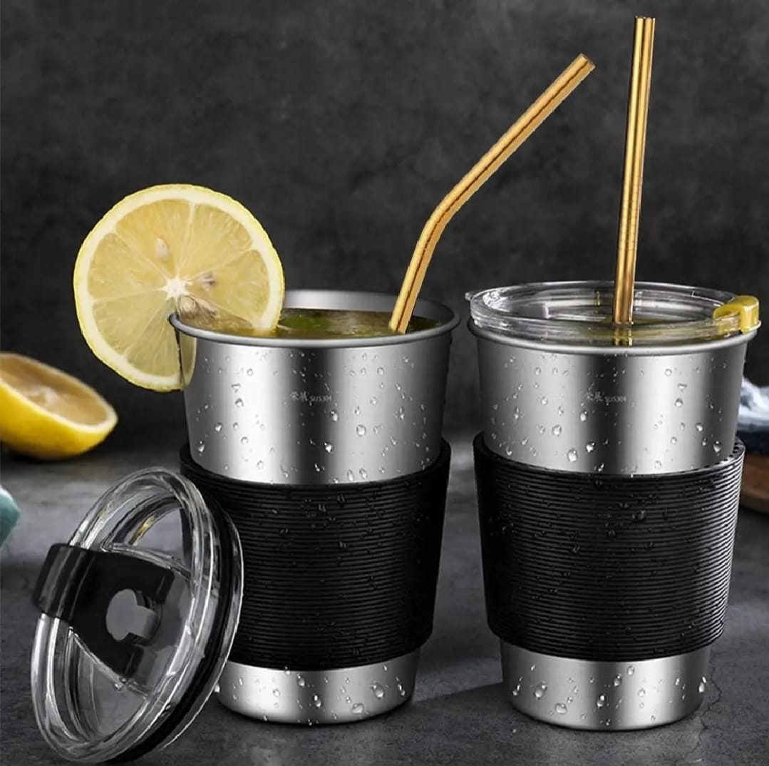 Set of 6 Colorful Reusable Metal Straws - Stainless Steel Drinking Straws with Eco-Friendly Design for Home, Travel & Parties - Image 5