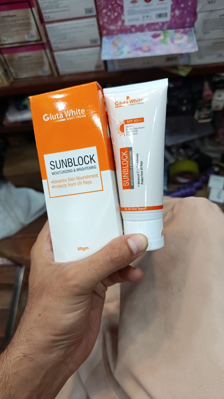 GlutaWhite Skin Brightening Sunblock SPF60 - Advanced UVA/UVB Protection, Oil-Free & Long-Lasting Moisture - Image 5