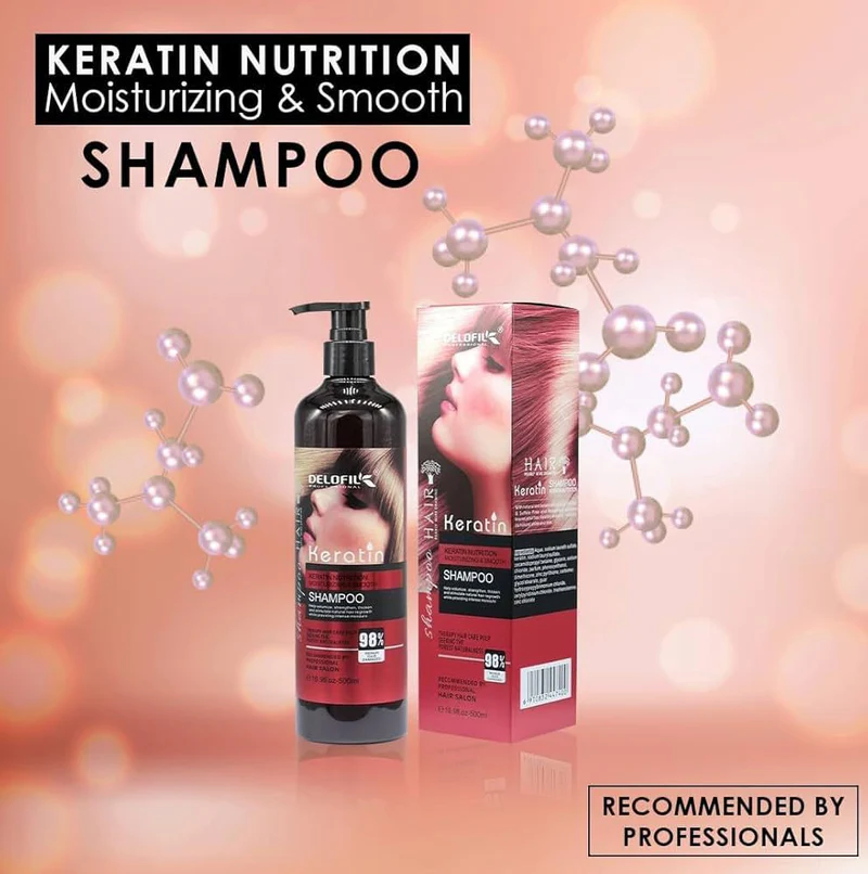 Wellice Hair Salon Keratin Essence and Collagen Shampoo - 800g - Image 7