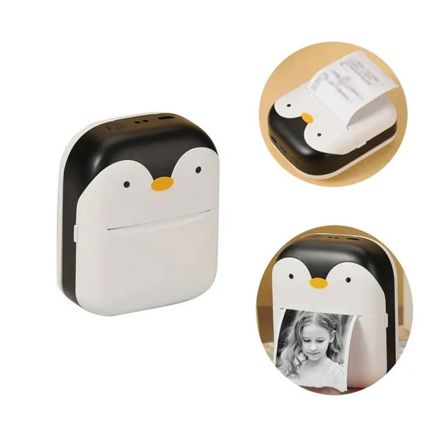 The Adorable Penguin Design Rechargeable Portable Mini Printer (random color) - Image 9