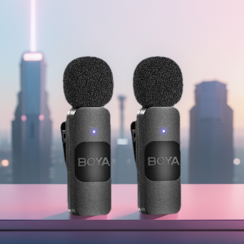 BOYA BYMW3 Wireless MIC Dual MICROPHONE Vlogging Mic, For Podcast, Interviews, with Microphone for Type C, Android, IOS Lightining & 3.5mm Jack - Image 4
