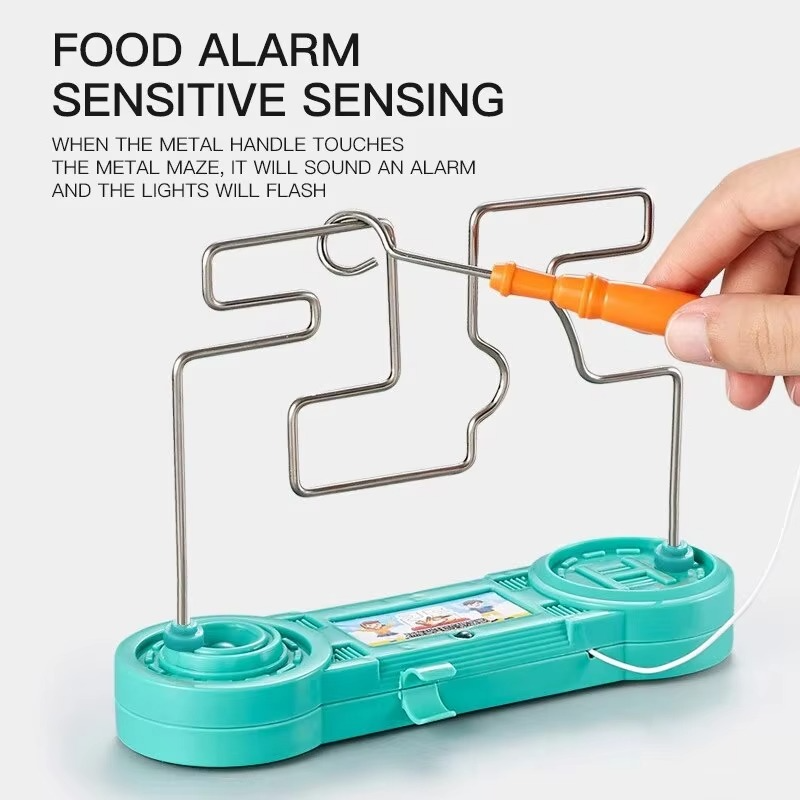 Bump Maze, Montessori Toy Electric Wire Maze Roller Game Touch Maze Puzzle Toy Collision Game Education Concentration Toy (Random Color) - Image 4