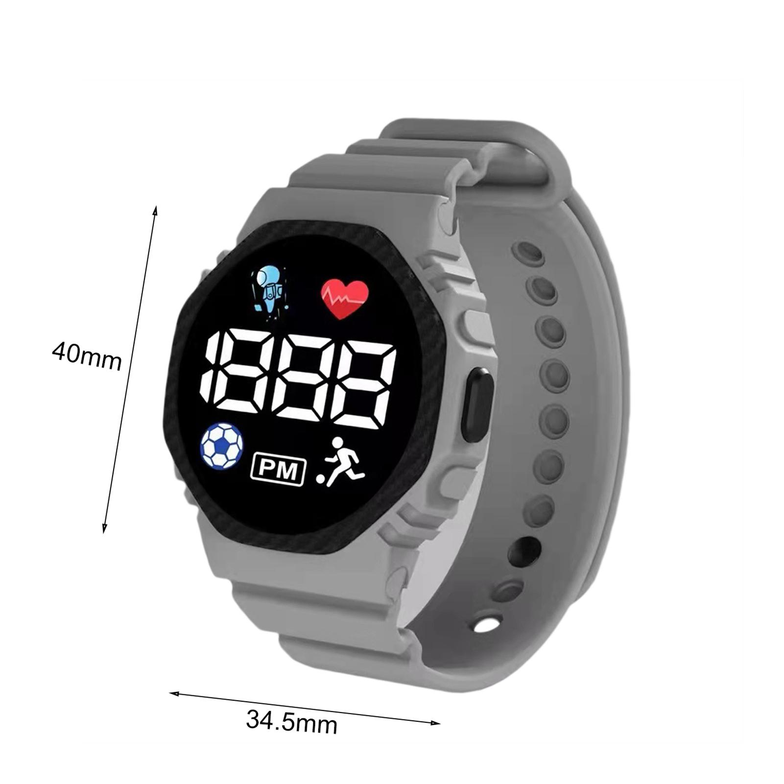 Digital Wrist Watch | Wrist Watch For Men | Wrist Watch For Boys | Wrist Watch For Kids | Best Quality Wrist Watch with Digital Display - Cell Operated Watch - Silicone Watch ( Without Box ) - Image 8