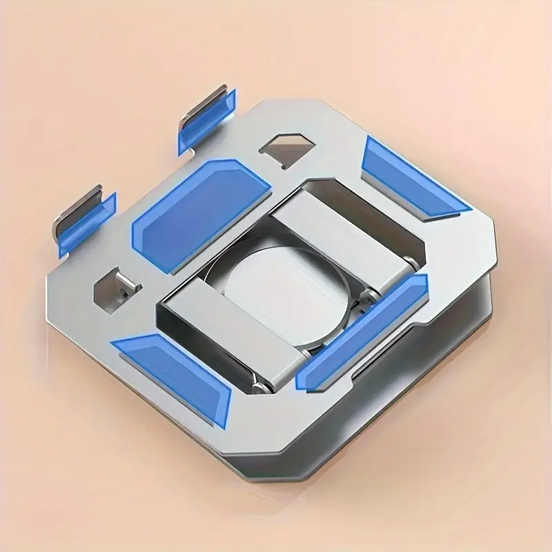 360° Rotating Metal Tablet & Mobile - Adjustable, Foldable, and Portable Desk Mount with Cooling Design for Phones, Tablets, and Small Devices, Device Cooling Stand | Stainless Steel Stand, Tablet Holder Stand - Random Color - Image 14