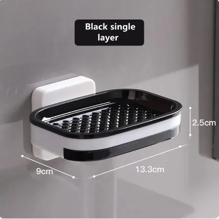 Wall Mounted Soap Holder with Draining Tray Holder For Bathroom | Bar, Holder Rack For Shower Wall, Kitchen, Bathroom(random color) - Image 6