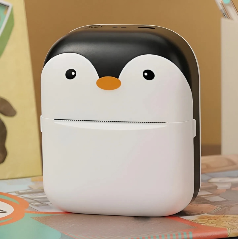 The Adorable Penguin Design Rechargeable Portable Mini Printer (random color) - Image 5