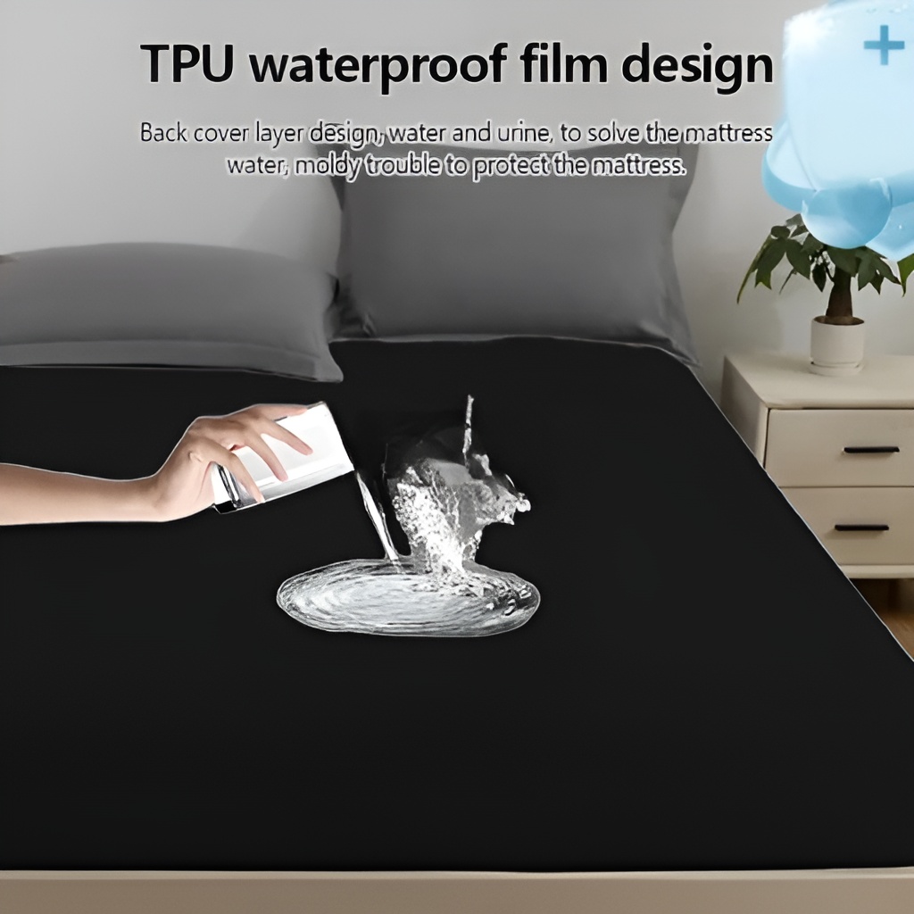 Waterproof Mattress Protector | Fitted Breathable Mattress Cover - Image 2
