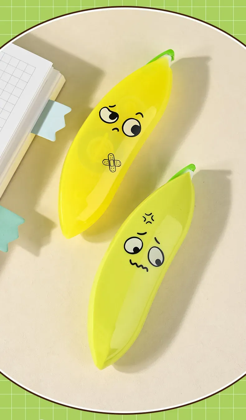 Banana Shaped Correction Tape - Fun & Portable Eraser Tool for Paper, Labels, and More - 14cm - Image 5
