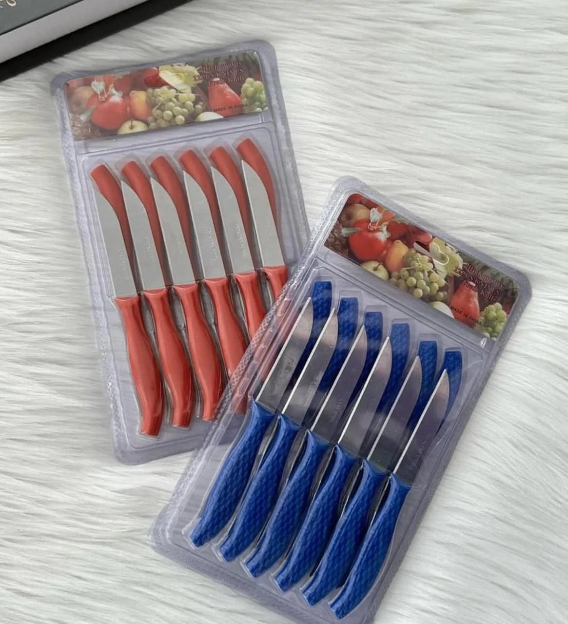12Pcs Mini Stainless Steel Knife Set - Compact 14.5cm Carbon Steel Knives for Daily Cutting & Chopping (Random color) - Image 3