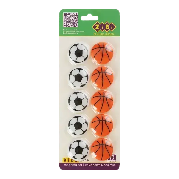 Basketball & Football Refrigerator Magnets - Set of 10 Durable Sports-Themed Decorative Magnets (1.5 x 1.5 Inches) - Image 11