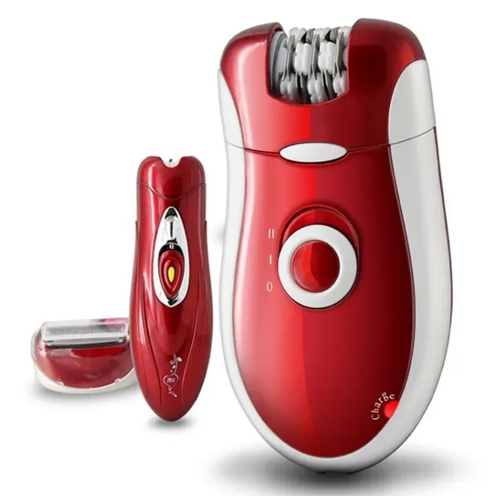 Kemei KM-3068 - Rechargeable 3-in-1 Epilator Hair Removal Device for Women - Electric Shaver & Trimmer Set with Multiple Heads, Smooth Skin Care Tool for Face, Arms, Legs & Sensitive Areas - Image 10