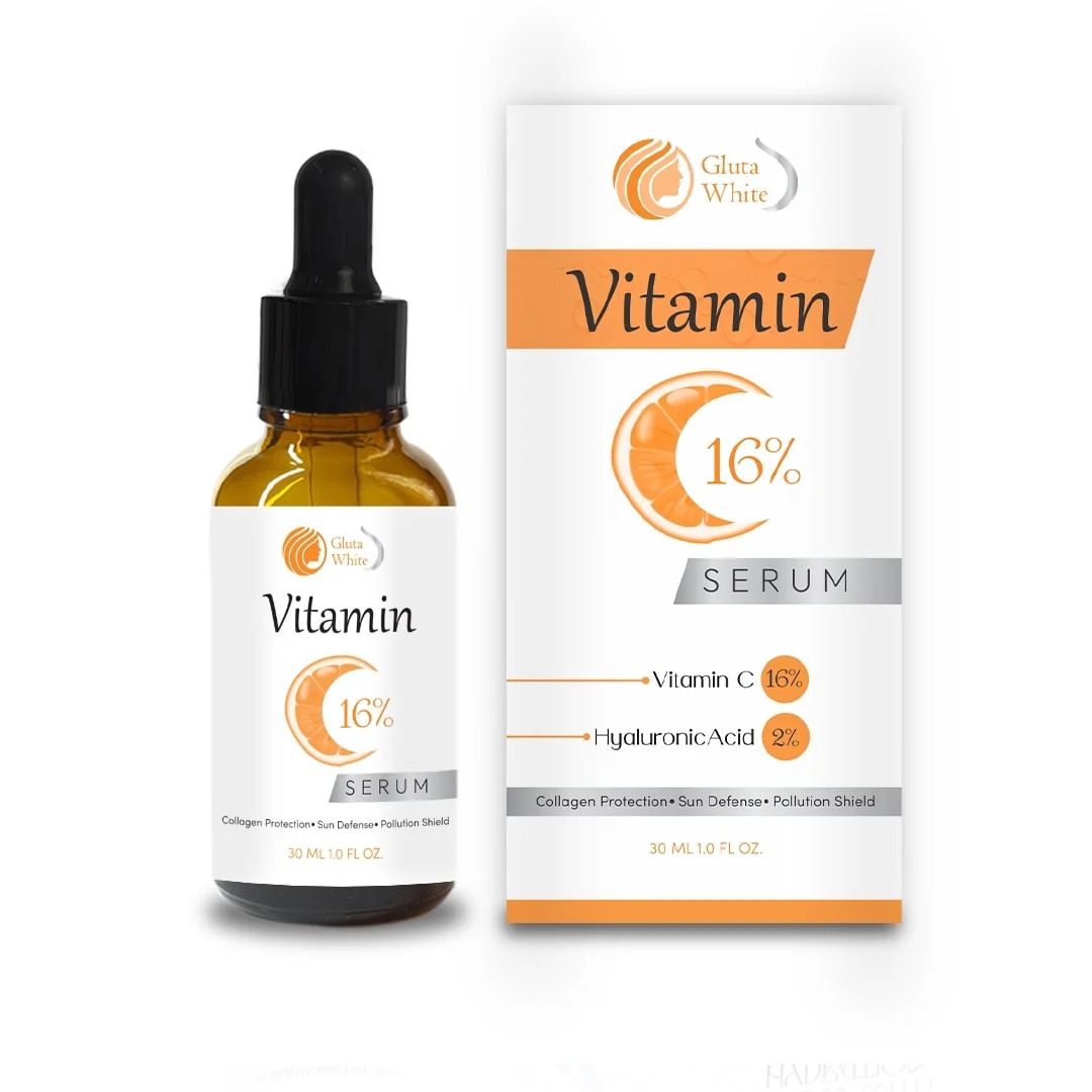 Vitamin C Serum for Face Glowing & Dark Spots | Gluta White Vitamin C 16% Serum | Best Quality Skin Care Serum | Serum For Glowing Serum - 30 ml - Image 5