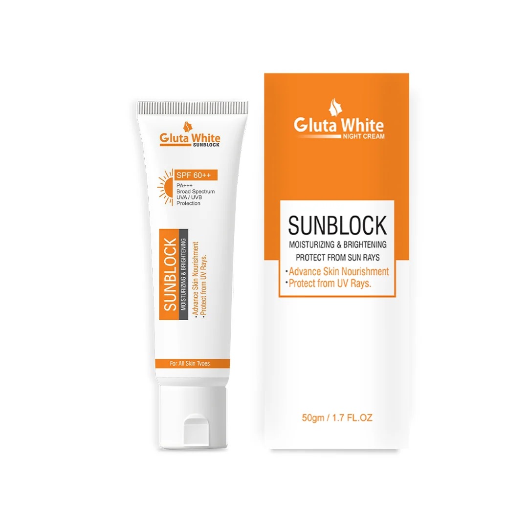 GlutaWhite Skin Brightening Sunblock SPF60 - Advanced UVA/UVB Protection, Oil-Free & Long-Lasting Moisture - Image 3