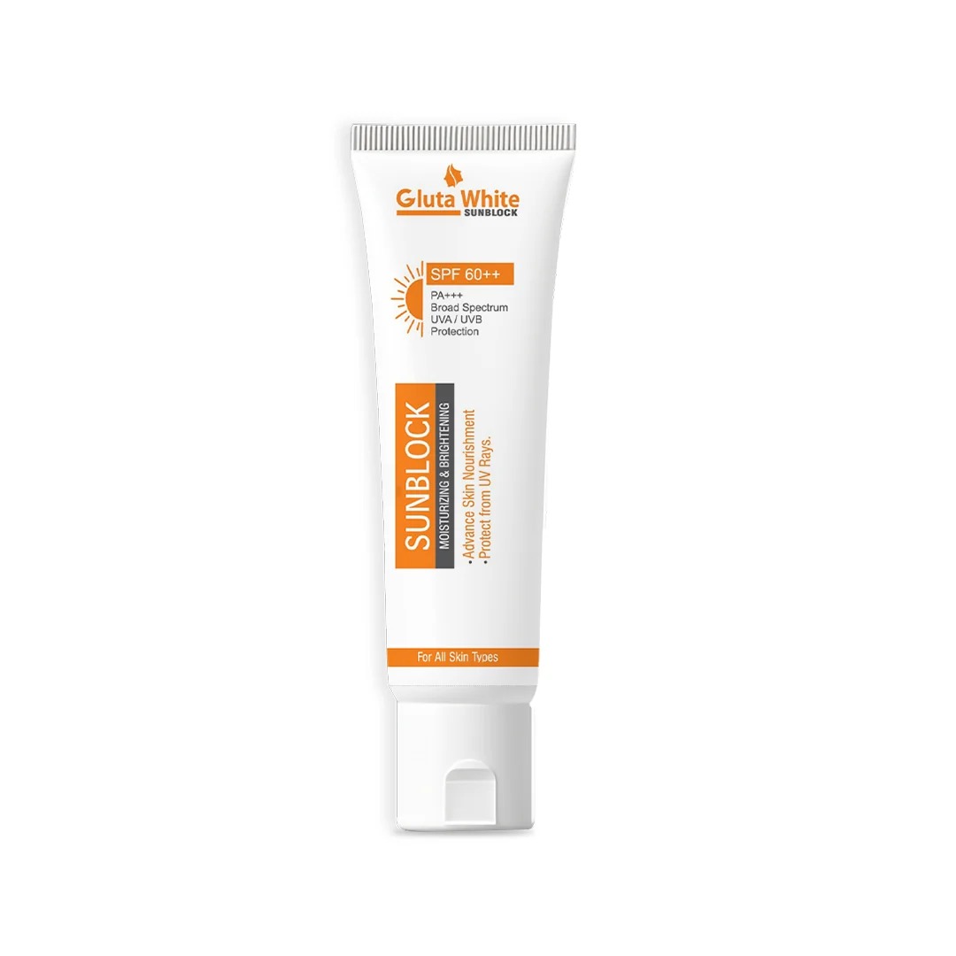 GlutaWhite Skin Brightening Sunblock SPF60 - Advanced UVA/UVB Protection, Oil-Free & Long-Lasting Moisture - Image 4
