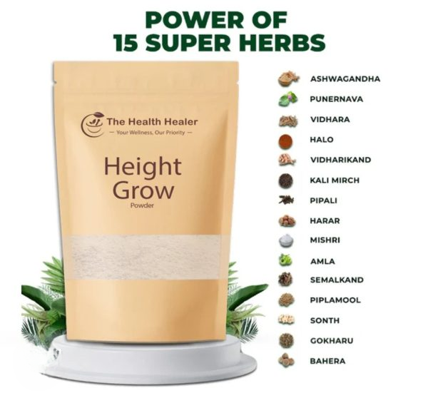 The Health Healer Height Grow Powder - 100% Natural Height Increase Supplement- 50G - Image 3
